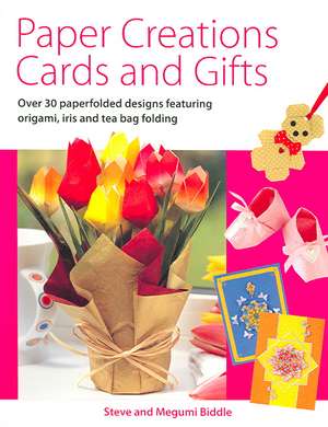 Paper Creations, Cards and Gifts: Over 100 Fast-To-Make Handmade Designs and Ideas de Steve Biddle