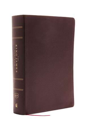 KJV, The King James Study Bible, Bonded Leather, Burgundy, Red Letter, Full-Color Edition: Holy Bible, King James Version de Thomas Nelson