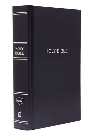 NKJV, Pew Bible, Large Print, Hardcover, Blue, Red Letter, Comfort Print: Holy Bible, New King James Version de Thomas Nelson