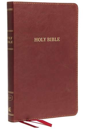 KJV Holy Bible: Thinline, Burgundy Leathersoft, Red Letter, Comfort Print: King James Version: Holy Bible, King James Version de Thomas Nelson