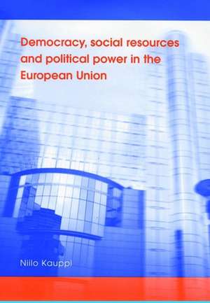 Democracy, Social Resources and Political Power in the European Union de Niilo Kauppi