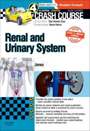 Crash Course Renal and Urinary System Updated Print + eBook edition de Timothy L Jones