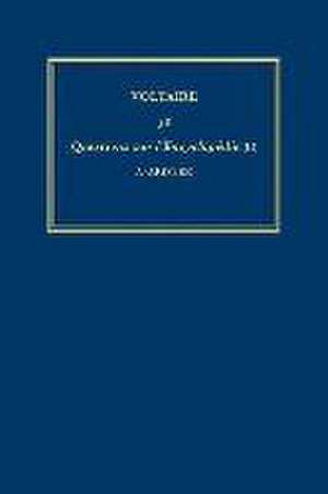 Complete Works of Voltaire 38 – Questions sur l`Encyclopedie, par des amateurs (II): A–Aristee de Nicholas Cronk