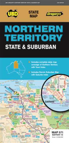 Northern Territory State & Suburban 1 : 2 000 000 - 1 : 75 000