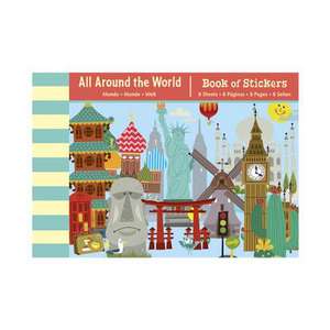 All Around the World Book of Stickers de Mudpuppy