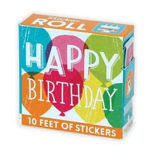 Happy Birthday Sticker Roll de Mudpuppy