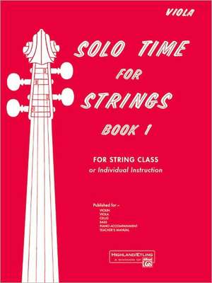 SOLO TIME FOR STRINGS BK 1