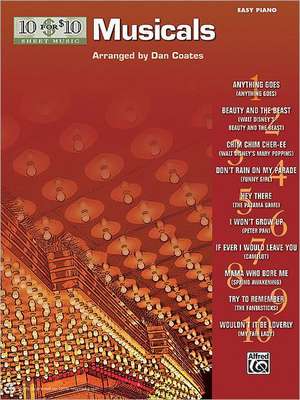 10 for 10 Sheet Music Musicals: Piano Solos de Alfred Publishing