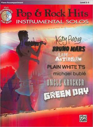 Pop & Rock Hits Instrumental Solos, Piano Accompaniment de Bill Galliford