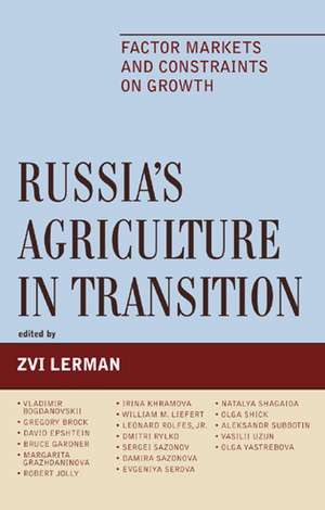 Russia's Agriculture in Transition