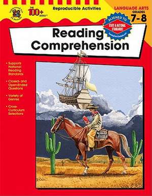 Reading Comprehension, Grades 7 - 8 de Carson Dellosa Education