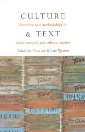 Culture & Text de Alison Lee