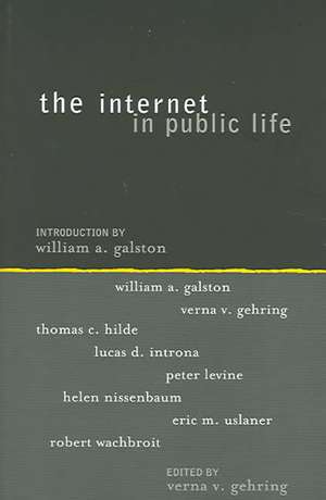 The Internet in Public Life