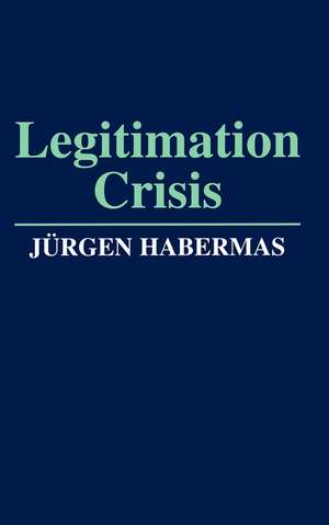 Legitimation Crisis de J Habermas