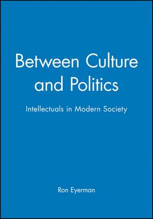 Between Culture and Politics – Intellectuals in Modern Society de Eyerman