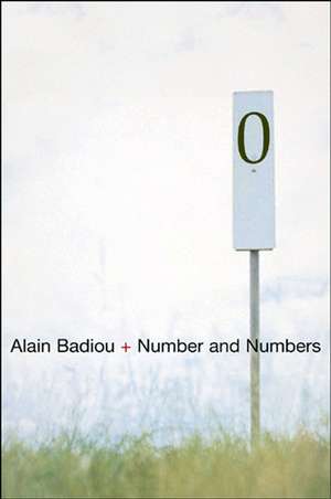 Number and Numbers de Badiou