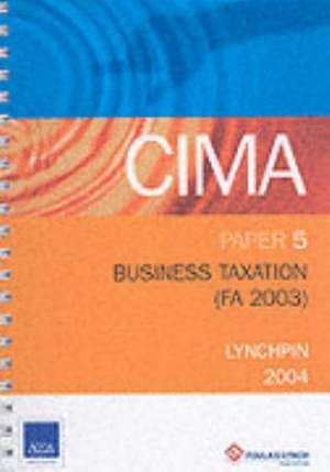 BUSINESS TAXATION FA 2003 P5