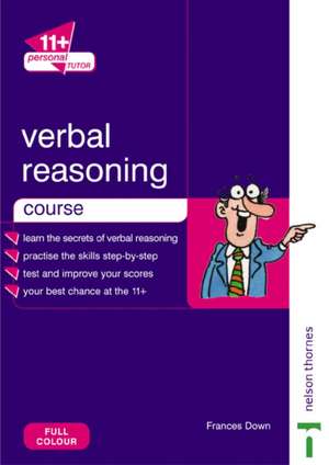 11+ Personal Tutor Verbal Reasoning Course de FRANCES DOWN