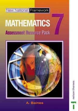 New National Framework Mathematics 7 Assessment Resource Pack de Andrew Baines