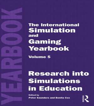 International Simulation and Gaming Yearbook de Peter Saunders