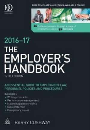 Employer's Handbook 2016-2017 de Barry Cushway