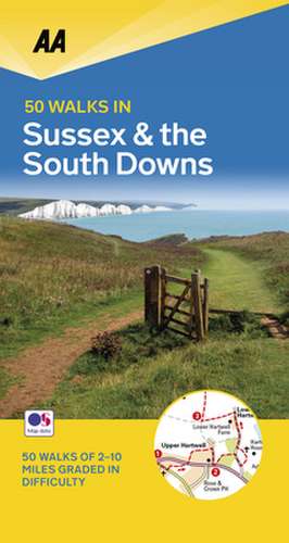 50 Walks in Sussex de Aa Publishing