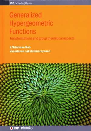 Generalized Hypergeometric Functions de K Srinivasa Rao