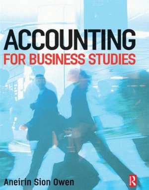 Accounting for Business Studies de Aneirin Owen