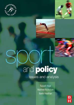 Sport and Policy de Barrie Houlihan