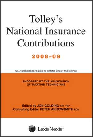 Tolley's National Insurance Contributions de Jon Golding