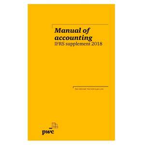 2018 Manual of accounting - IFRS supplement