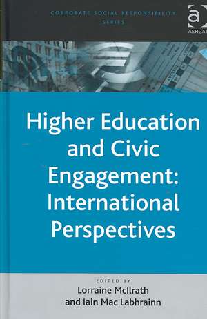 Higher Education and Civic Engagement: International Perspectives de Iain Mac Labhrainn