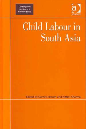 Child Labour in South Asia de Kishor Sharma