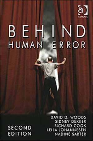 Behind Human Error de David Woods