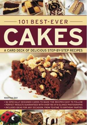 101 Best-Ever Cakes: A Card Deck of Delicious Step-By-Step Recipes de Martha Day