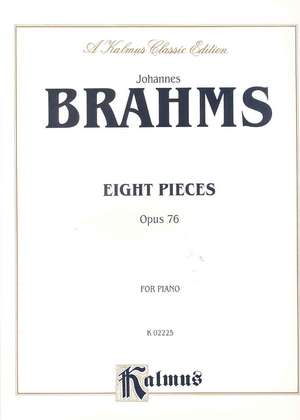 Eight Pieces, Op. 76 de Johannes Brahms