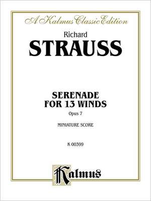 Serenade for 13 Winds, Op. 7: Miniature Score, Miniature Score de Richard Strauss