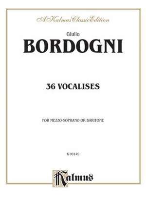 Thirty-Six Vocalises in Modern Style (Spicker) de M. Bordogni