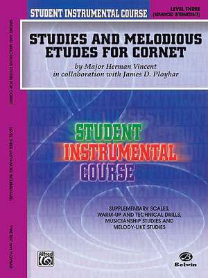 Student Instrumental Course Studies and Melodious Etudes for Cornet de Herman Vincent