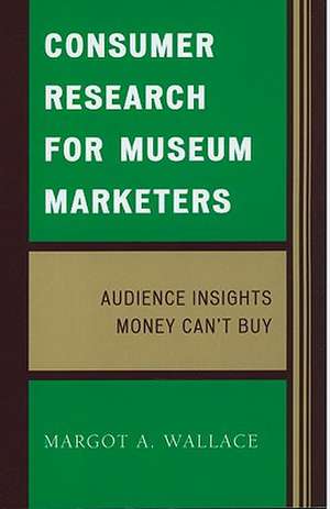 Consumer Research for Museum Marketers de Margot A. Wallace