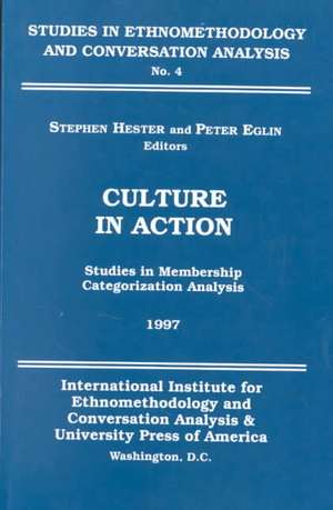 Culture in Action de Stephen Hester