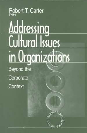 Addressing Cultural Issues in Organizations: Beyond the Corporate Context de Robert T. Carter