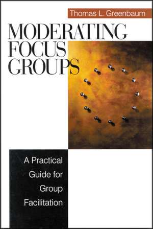 Moderating Focus Groups: A Practical Guide for Group Facilitation de Thomas L. Greenbaum