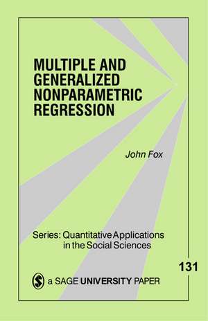 Multiple and Generalized Nonparametric Regression de John Fox