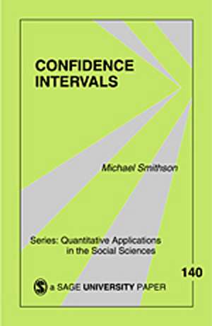 Confidence Intervals de Michael Smithson