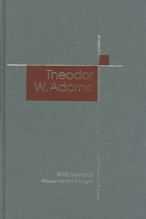 Theodor W. Adorno de Gerard Delanty