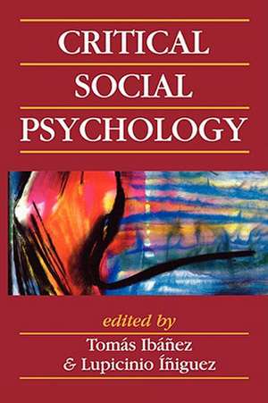 Critical Social Psychology de Tomas Ibanez