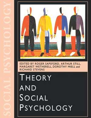 Theory and Social Psychology de Roger Sapsford