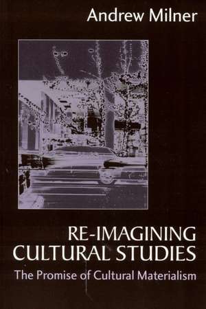 Re-imagining Cultural Studies: The Promise of Cultural Materialism de Andrew J Milner