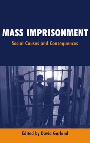 Mass Imprisonment: Social Causes and Consequences de David W Garland